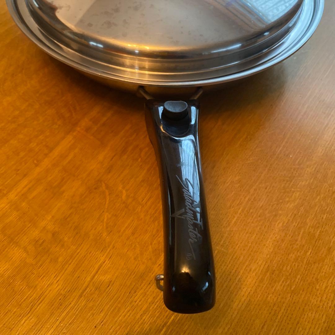 サラダマスター鍋フライパン大　持ち手2つ、布持ち手2つ　パエリア鍋無水調理