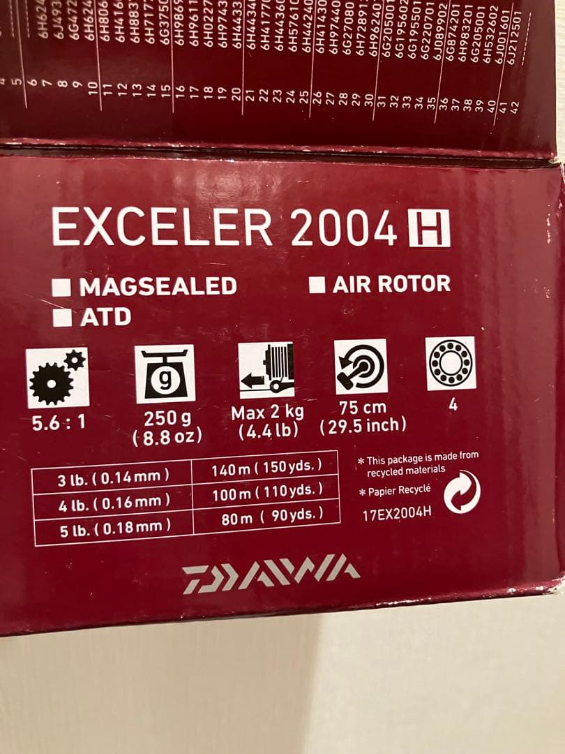 EXCELER 2004H リール 未使用品 / 釣り 魚 ルアー