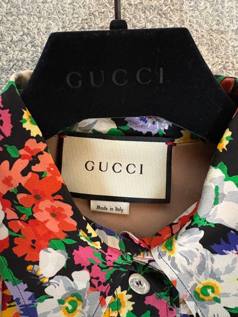 GUCCI フラワーブラウス　40