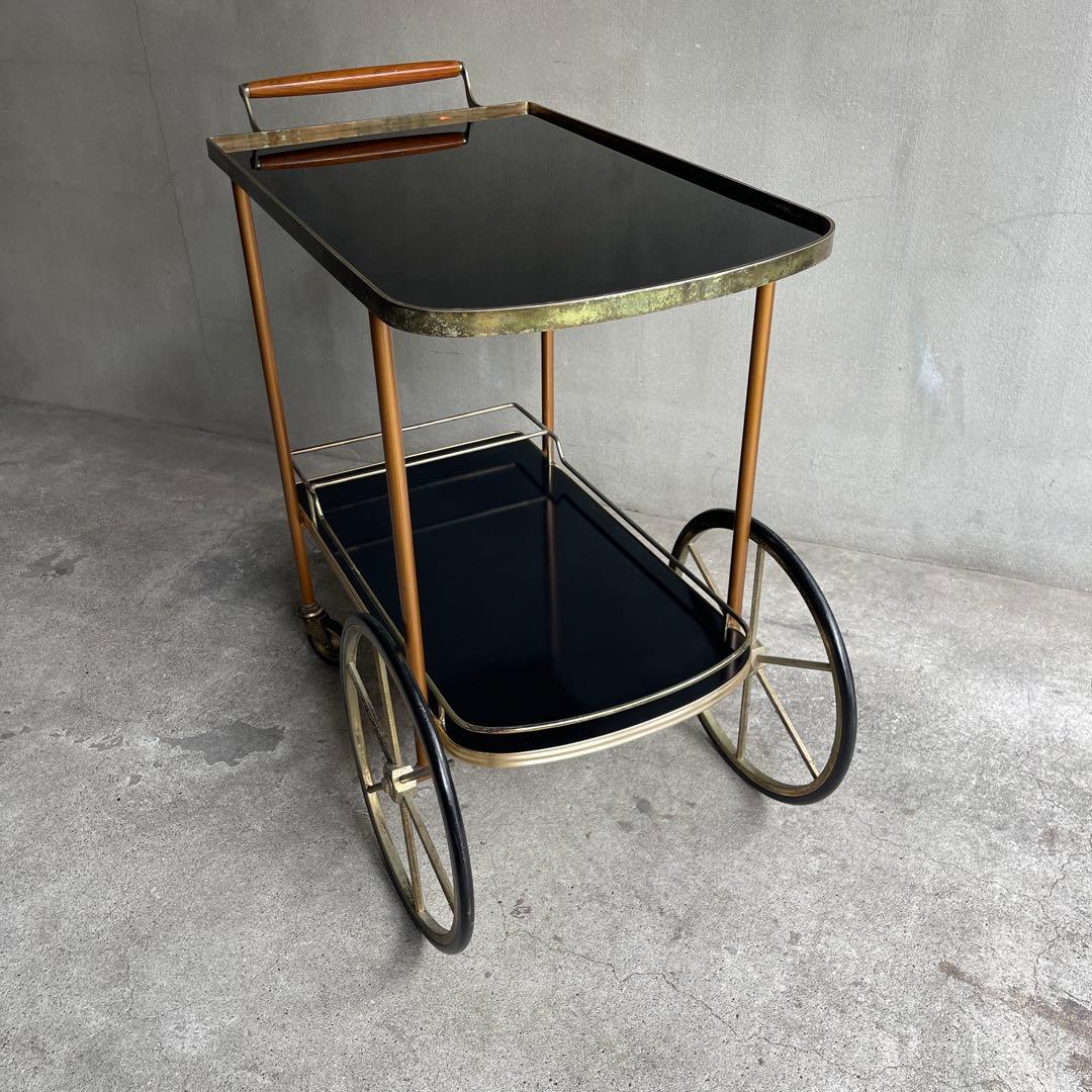 英国　PILKINGTON キッチンカート　ティートロリー　オールドヴィンテージ