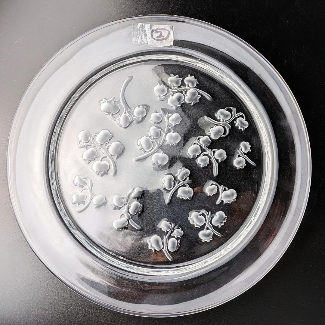 3枚セット ラリック フランス ビンテージプレートmuguet すずらん