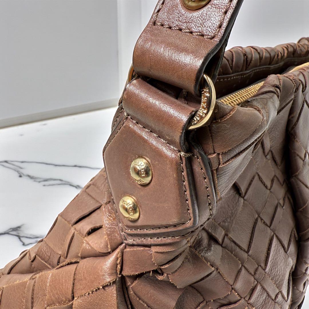 《入手困難》Max Mara ワンショルダー バック イントレチャート レザー