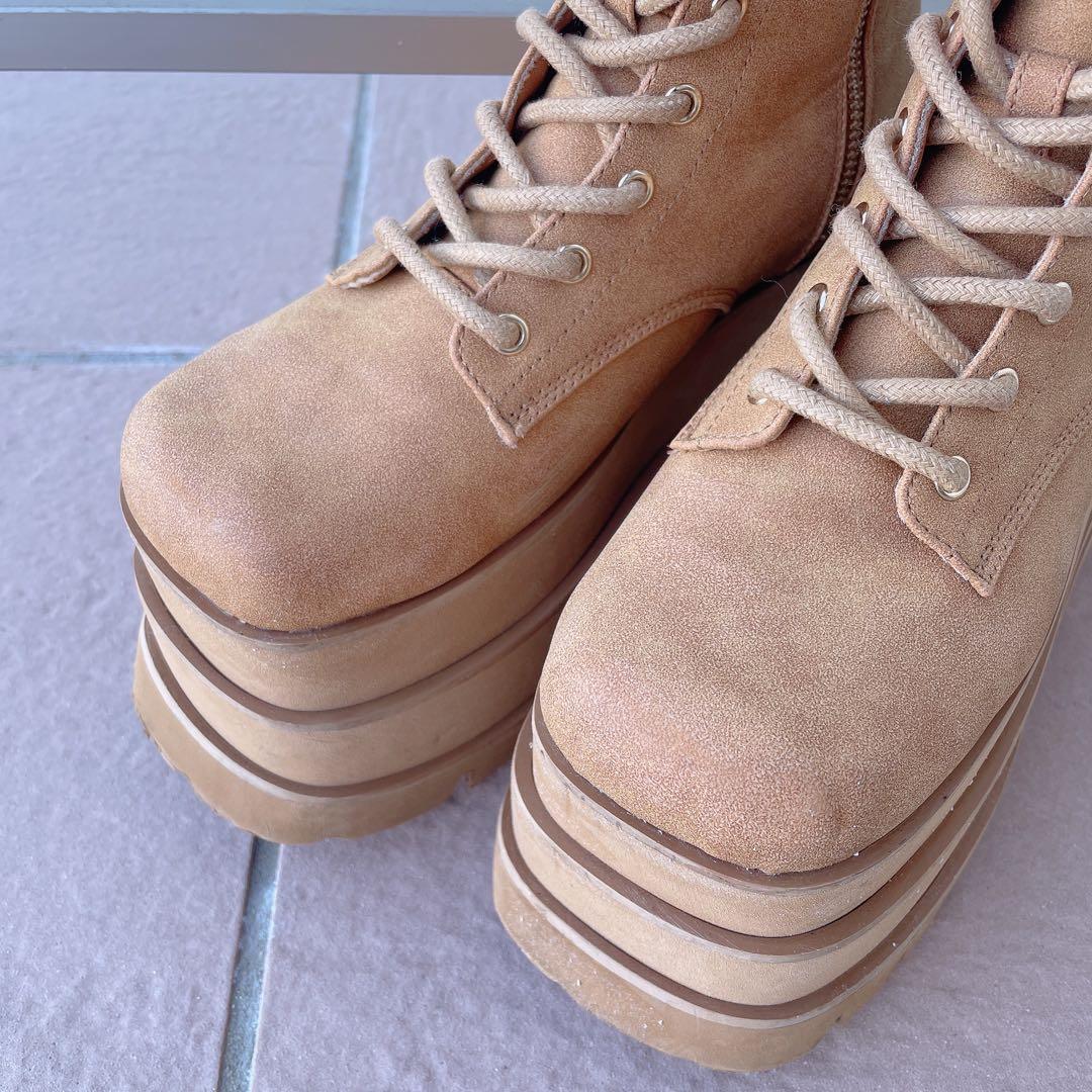 Darich トリプルソールエンジニアブーツ キャメル M