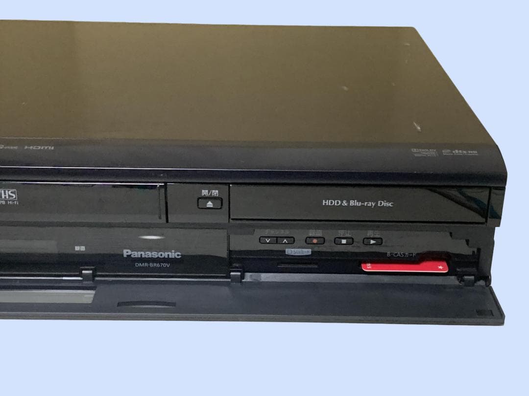 Panasonic ブルーレイレコーダー VHS一体型 DMR-BR670V