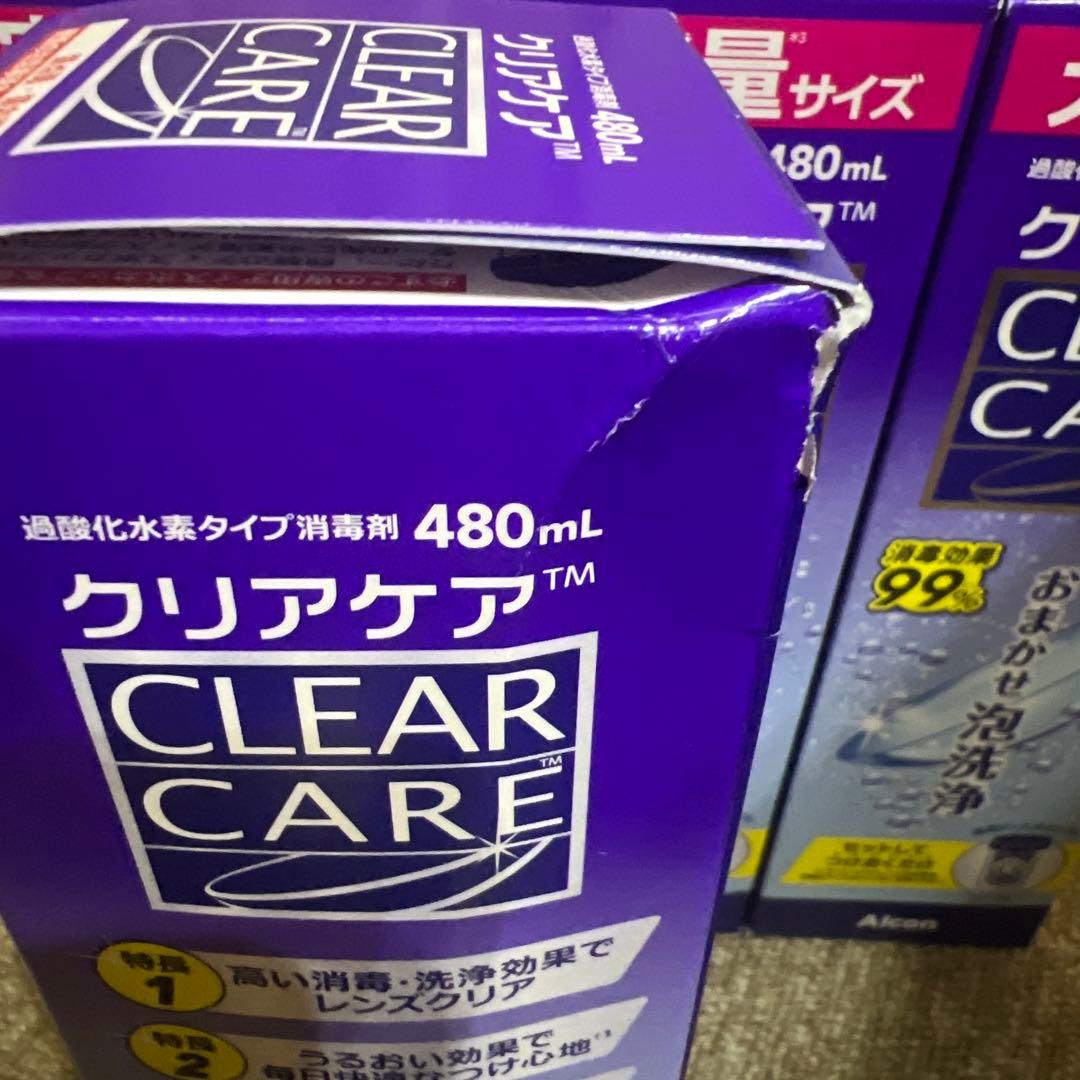CLEAR CARE 480mL ソフトコンタクト洗浄液×9箱
