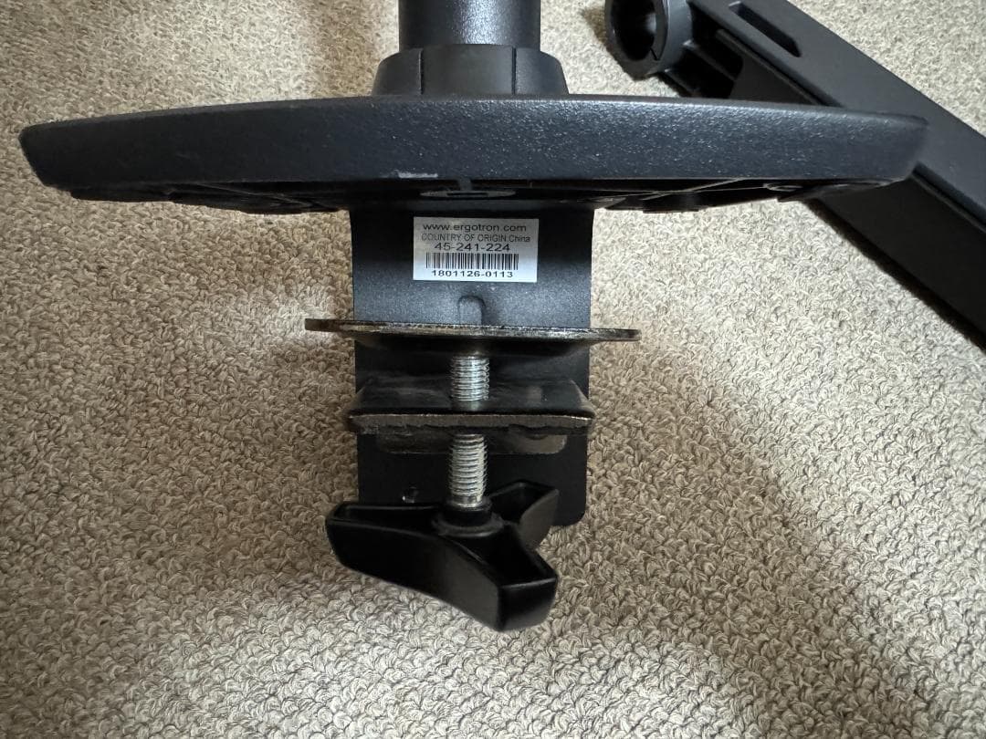 ERGOTRON/エルゴトロン LX モニターアーム マットブラック