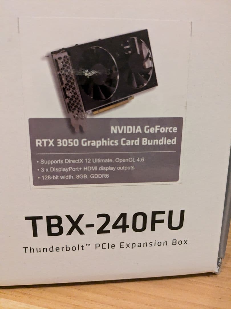 J*r様 TBX-240FU Thunderbolt GPUボックス RTX 3