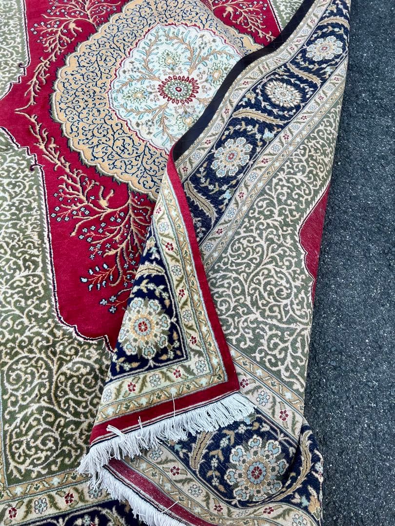 ムガル ペルシャ カーペット/サイズ:200x300cm……fjb1。