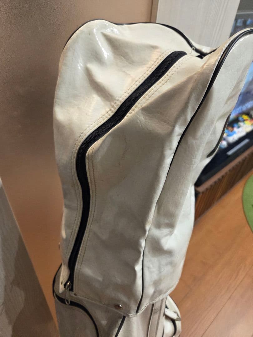 【中古年代物】PING ホワイトレザーキャディバッグ