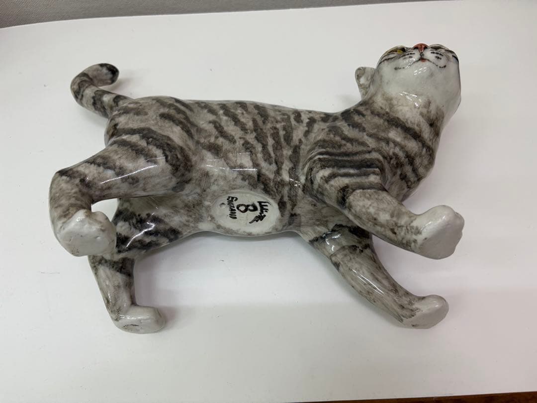 Jenny Winstanley 猫の陶器置物 約30cm