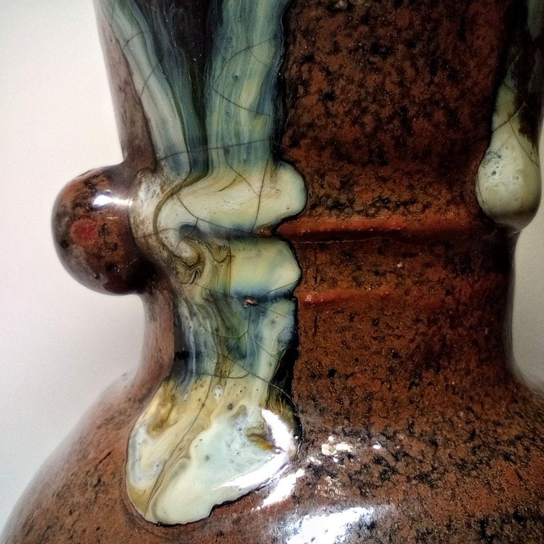 朝鮮唐津　仏花器　古高取焼