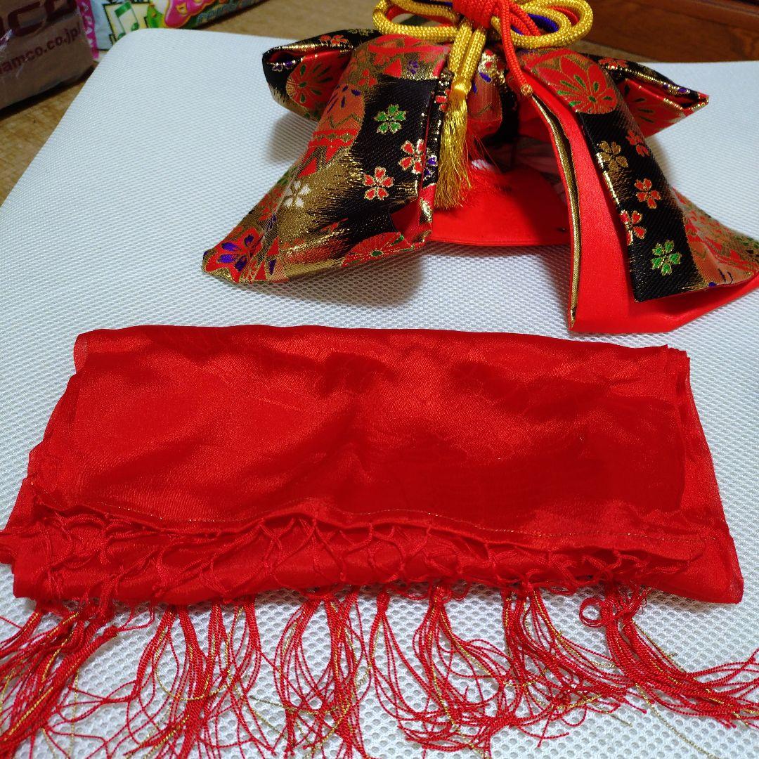 七五三用 赤と黒の華やかな衣装