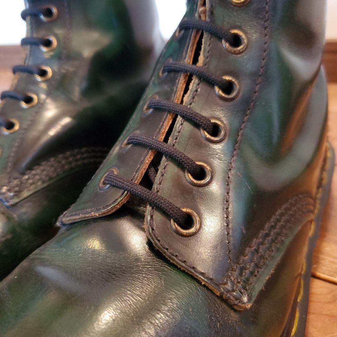 【希少濃緑×ゴールデンサイズ】英国製 ドクターマーチン 8ホール UK7.5