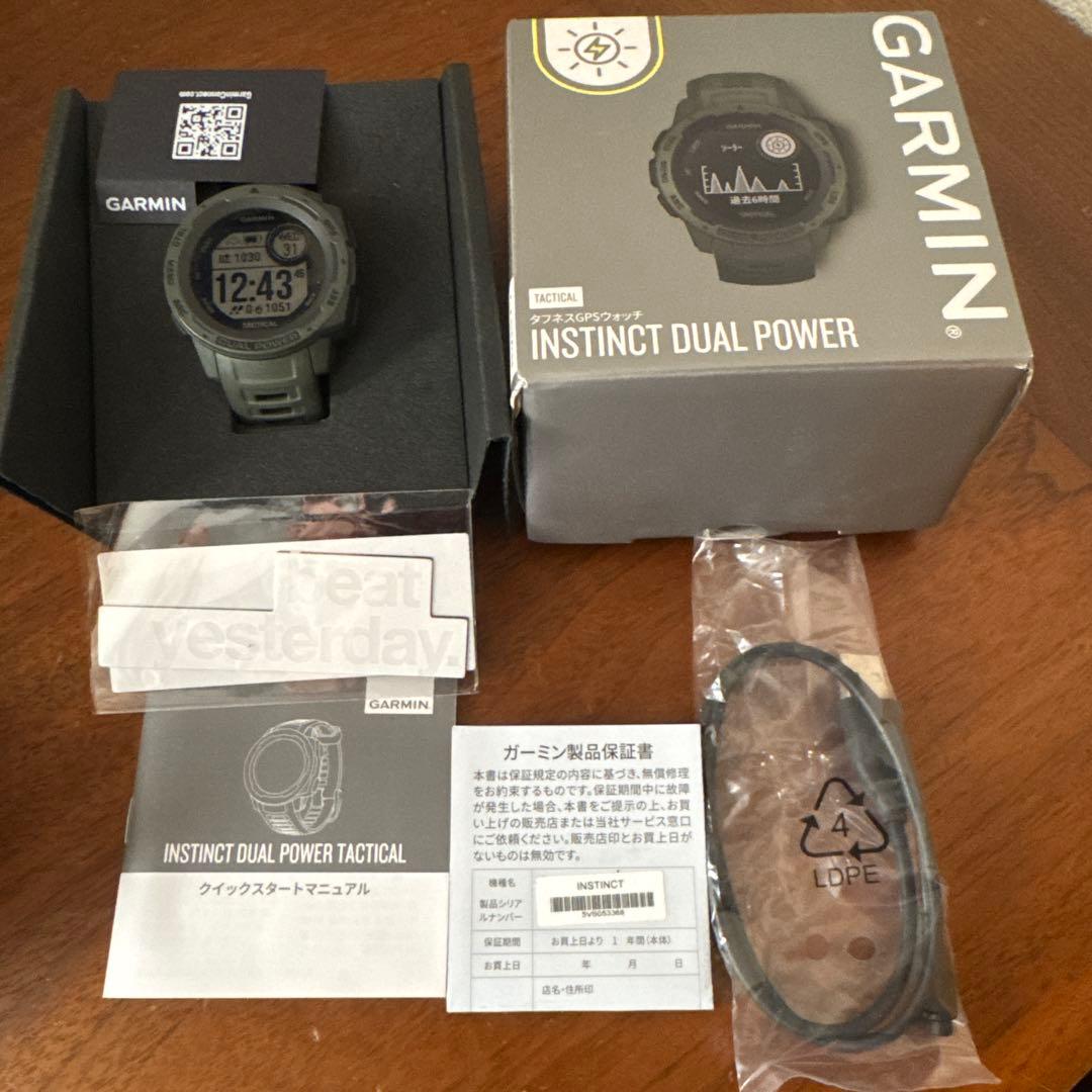 t*8様 販売終了✴︎GARMIN　Instinct　DualPower　TAC
