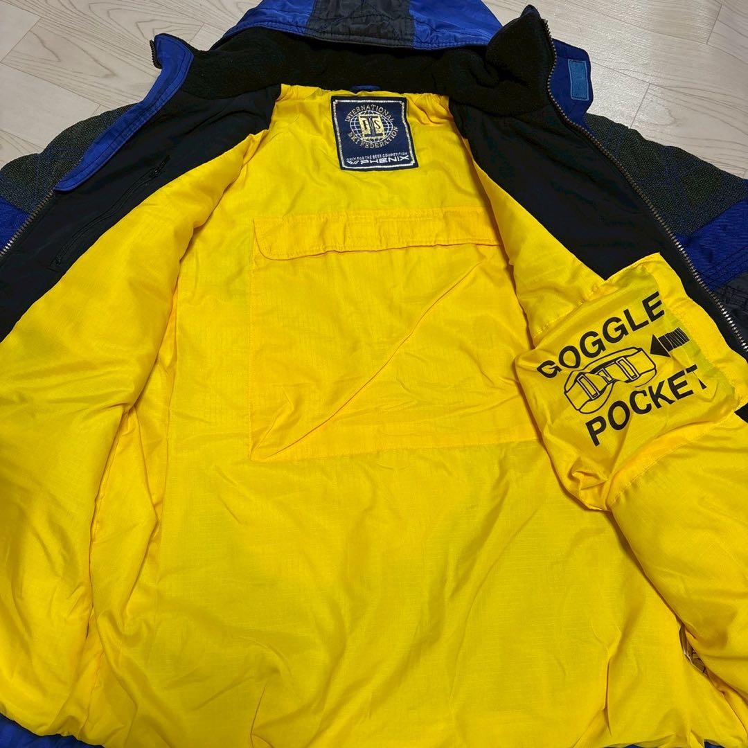 PHENIX スキーウェア 青/黒 フード付き　M 送料無料