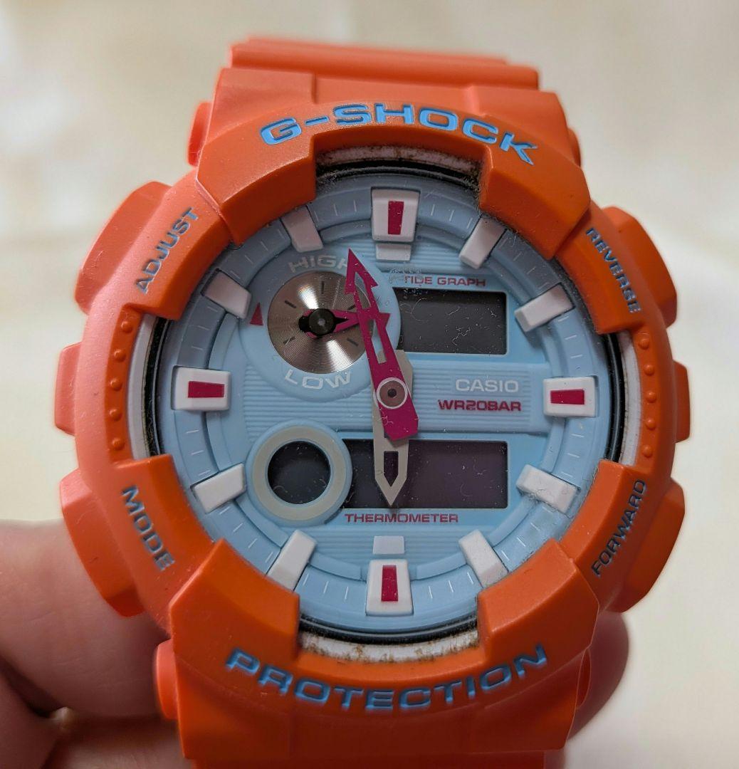 よ*こ様 【非稼働】G-SHOCK イエロー、オレンジ 腕時計(デジタル) 2台