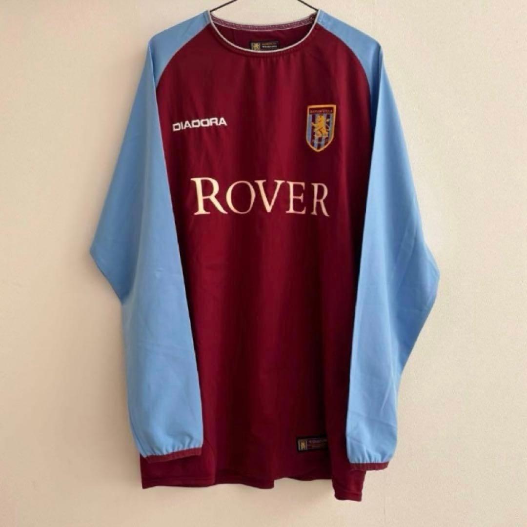 アストンヴィラ　長袖　ユニフォーム　サッカー　古着　シャツ　ジャージ　ジャケット