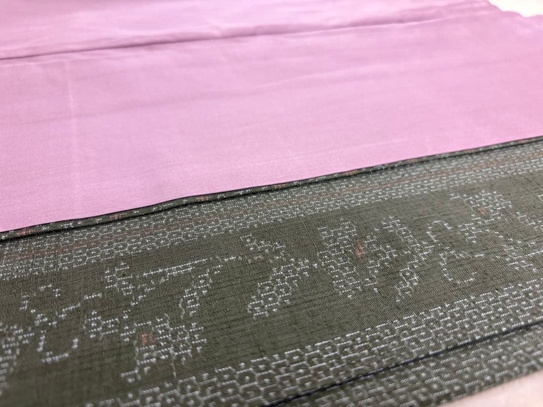 紬 袷 結城紬 奥順謹製 はたおり娘 証書付