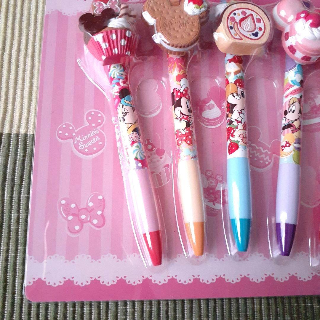 ディズニー　ミニー　ボールペン　スイーツ　お菓子　パティシエ　ケーキ　マカロン