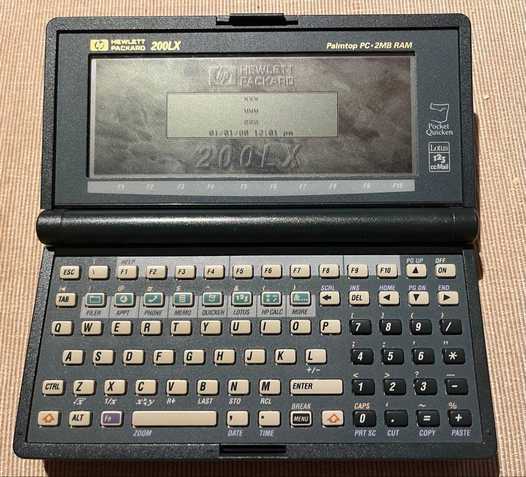 HP 200LX Palmtop PC 本体 + 付属品