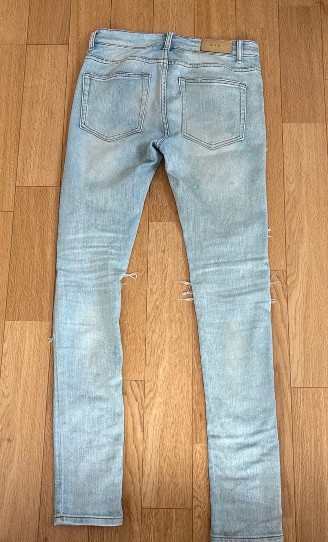 mnml ミニマル　ペイズリーストレッチスキニーデニム 30インチ　正規品