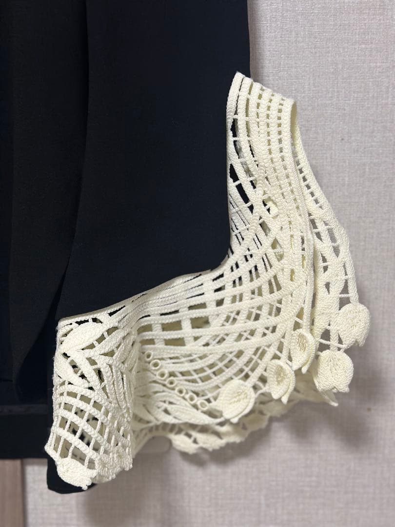 最終　mamekurogouchi Embroidered Cuffs Top