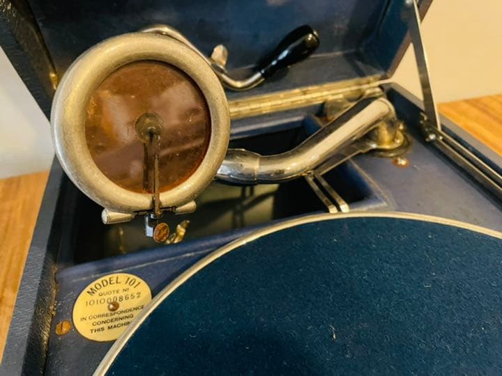 プ*ダ様 【断捨離処分ラスト】 HisMasterVoice ポータブル蓄音機