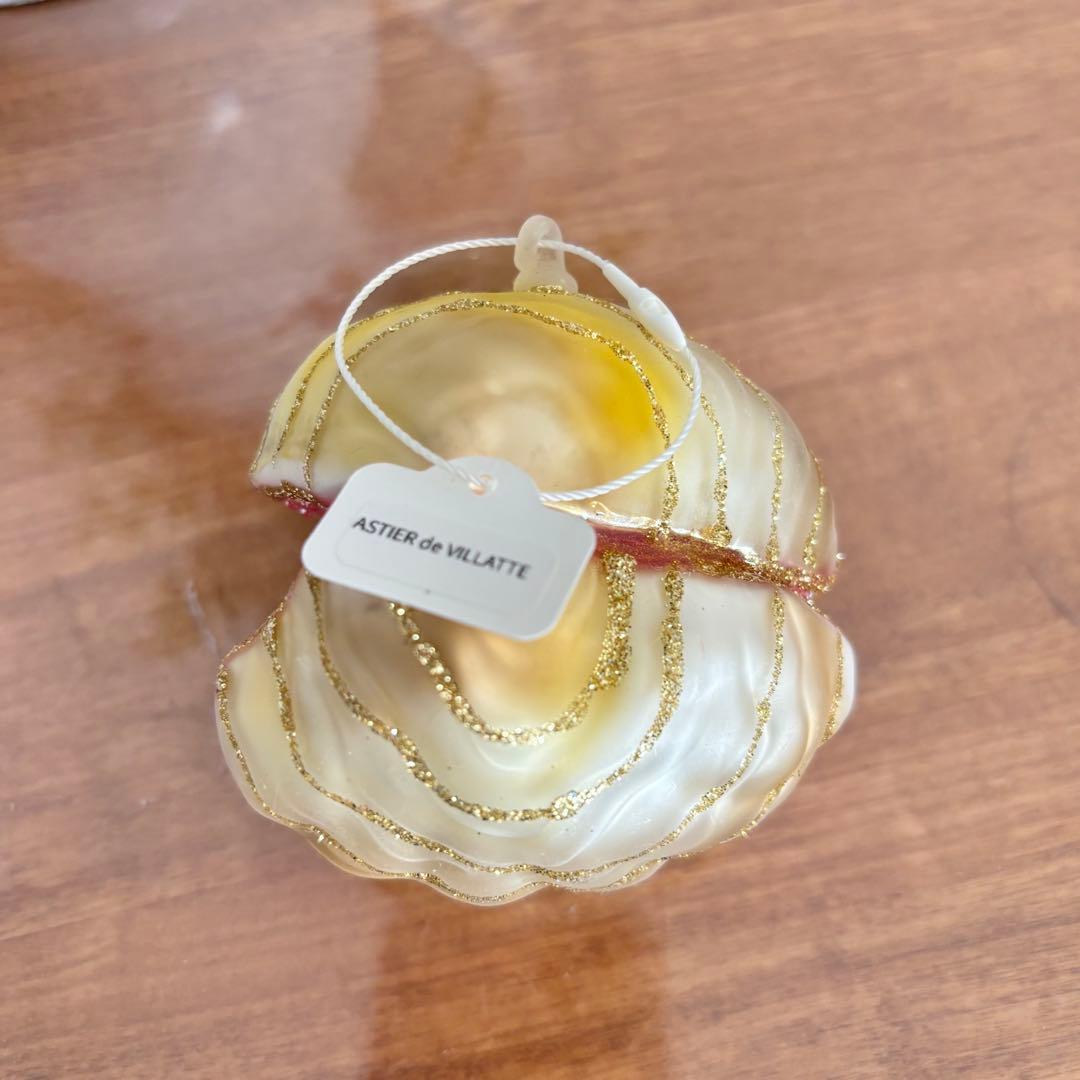 アスティエ　オーナメント　クリスマス 真珠　パール　貝