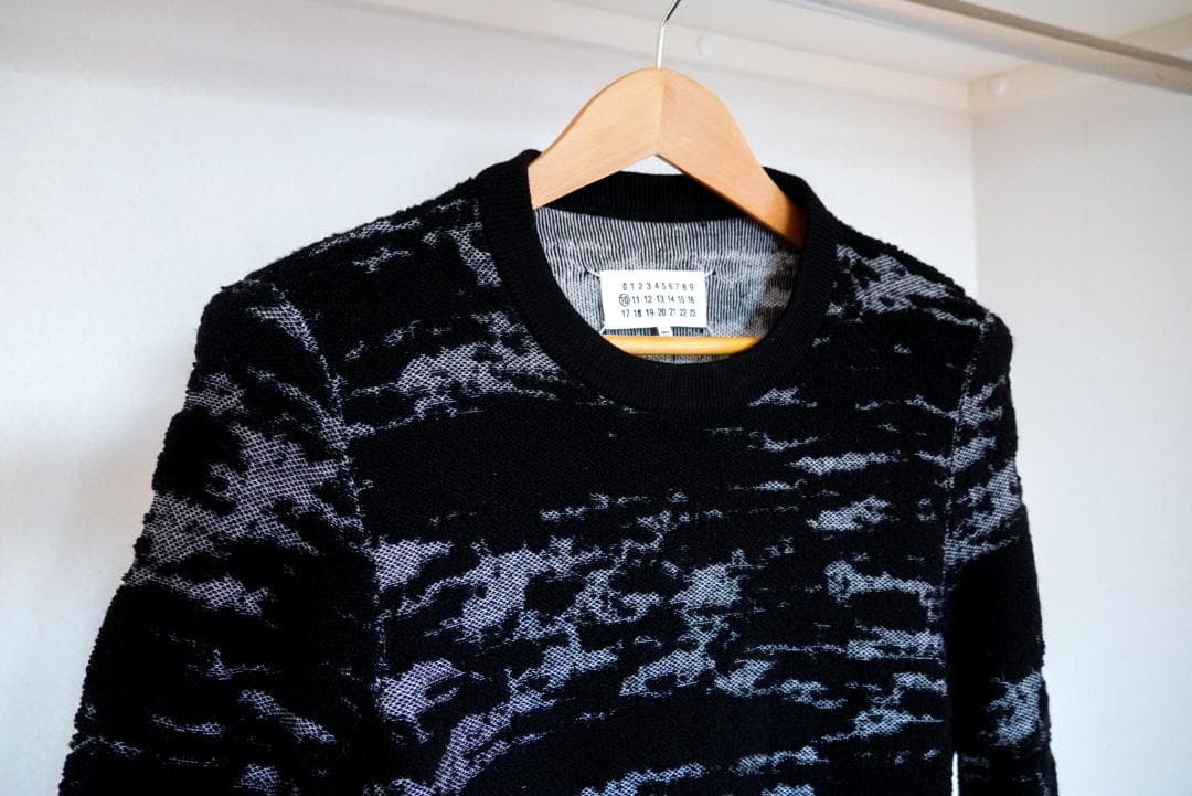 【14AW名作】メゾンマルタンマルジェラ ジャガードウールニット S