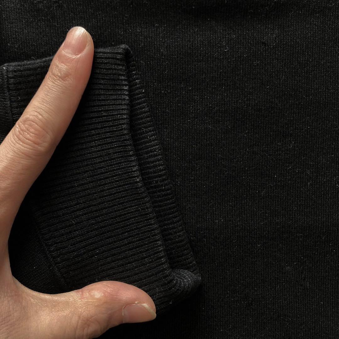 YOKE　OVERSIZED PIPING SWEAT　黒 3