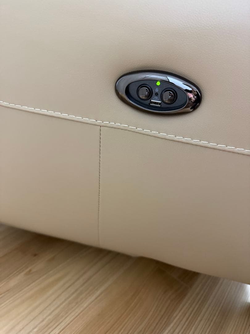 1人掛け電動リクライニングソファ 厚革 タイプ (アネーロ NV BE)