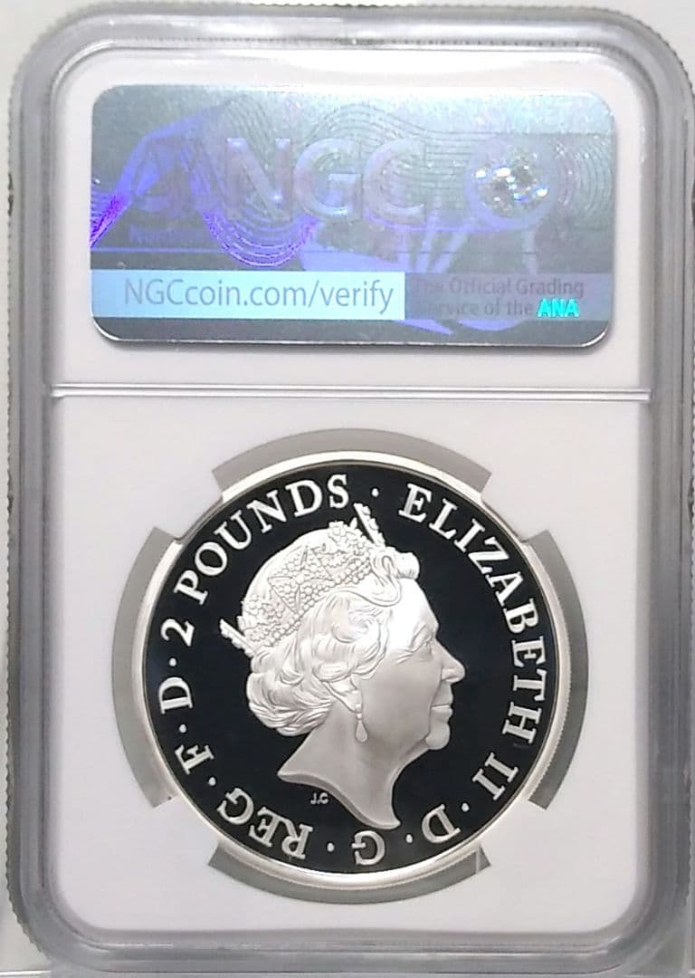 2016 ブリタニア ウナ ライオン 2ポンド銀貨 NGC PF70UC ②