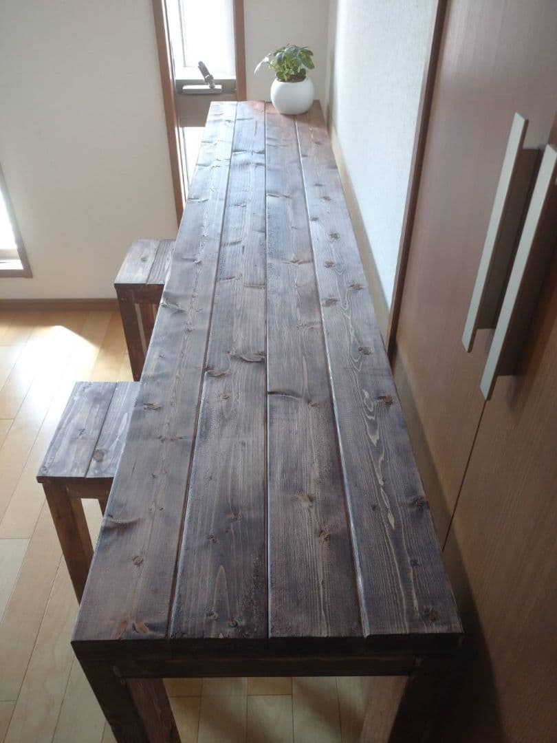 180 カウンターテーブル　ダイニングテーブル　ウォールナット　アンティーク