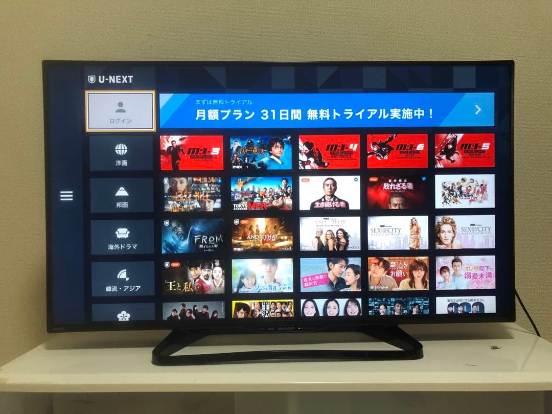 シャープ 40V型液晶テレビ AQUOS LC-40W35 2017年製