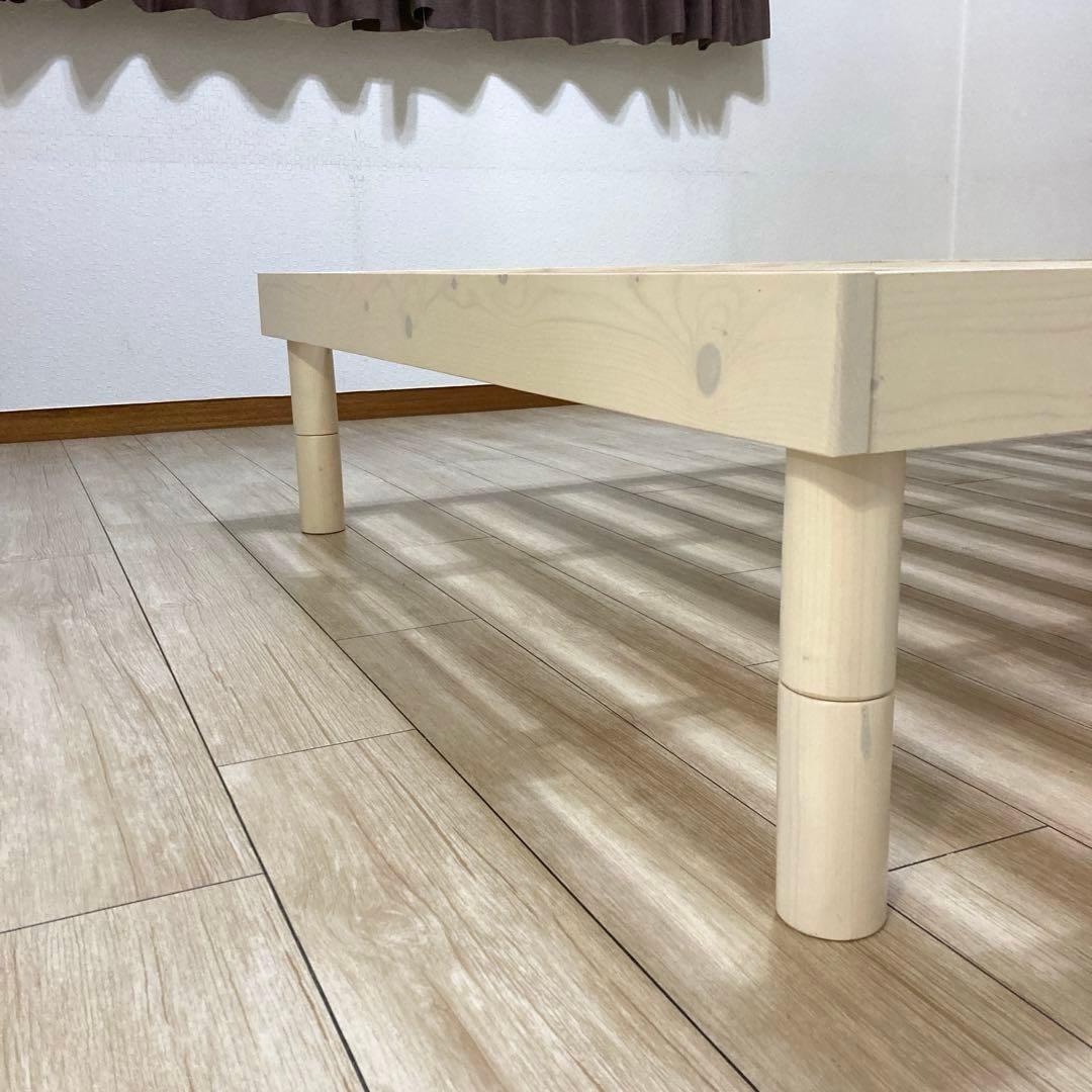 【自社配送エリア限定販売】オンラインショップ製品すのこベッドフレームSDサイズ