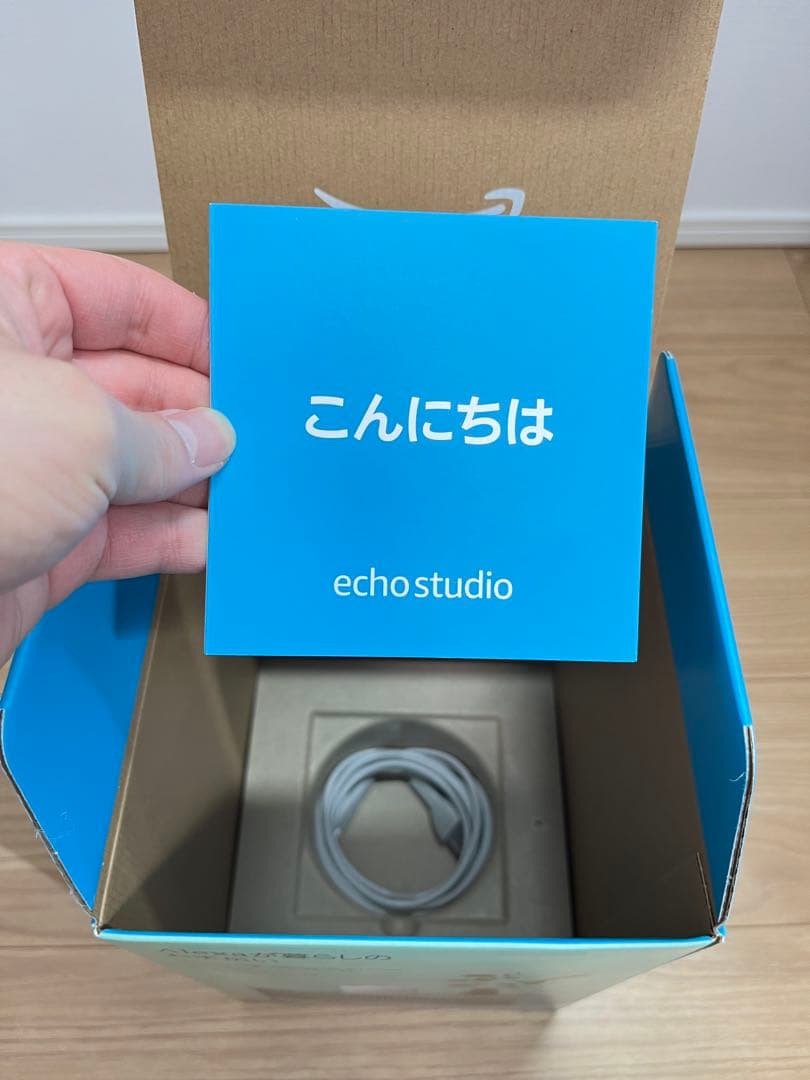 【美品】 Amazonスピーカー Echo Studio グレーシャーホワイト