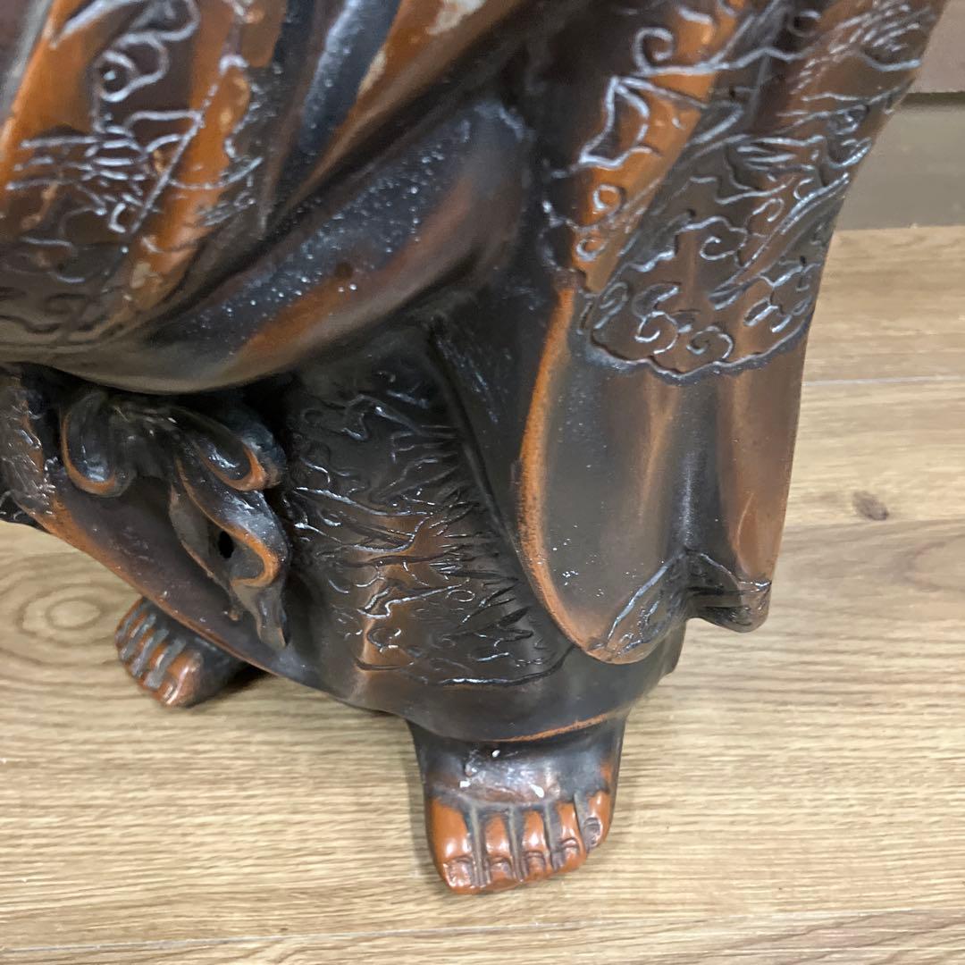 B-3 銅製 七福神 布袋様 置物 縁起物 開運 昭和レトロ 笑門来福 招福