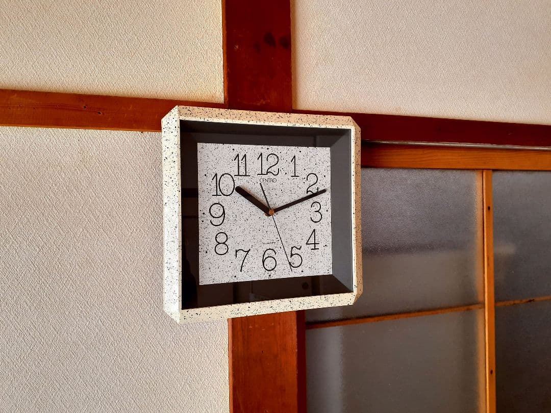 CENTRO　掛け時計　ポストモダン　ビンテージ　レトロ　マーブル