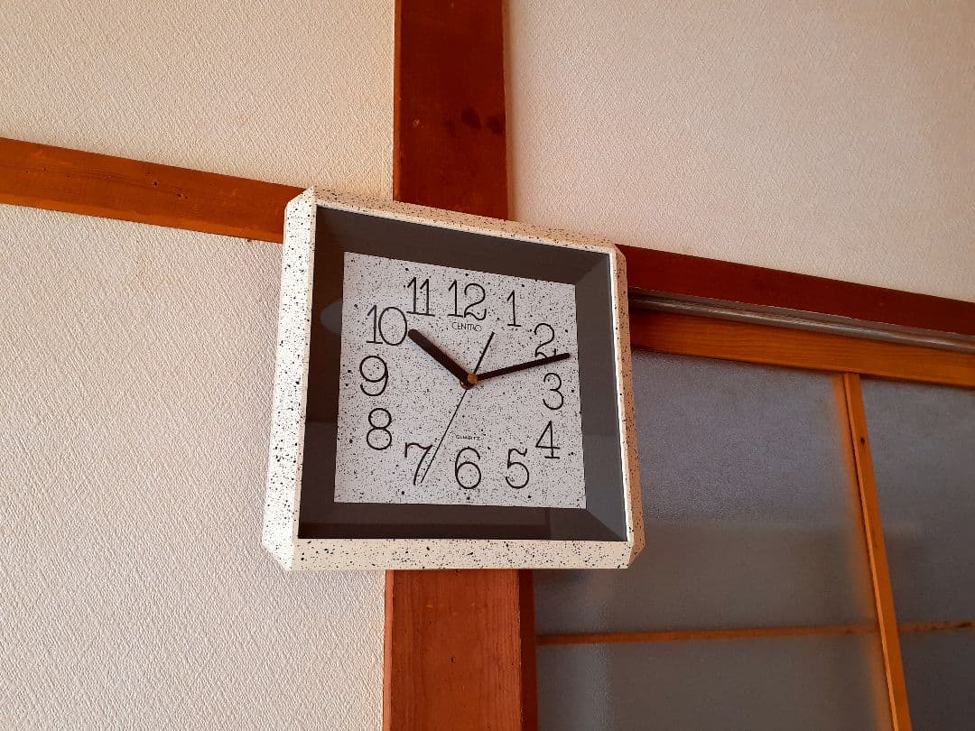 CENTRO　掛け時計　ポストモダン　ビンテージ　レトロ　マーブル