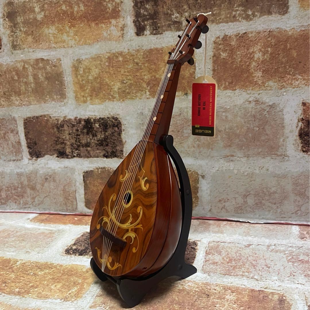 REUGE リュージュ 木製 マンドリン型 オルゴール