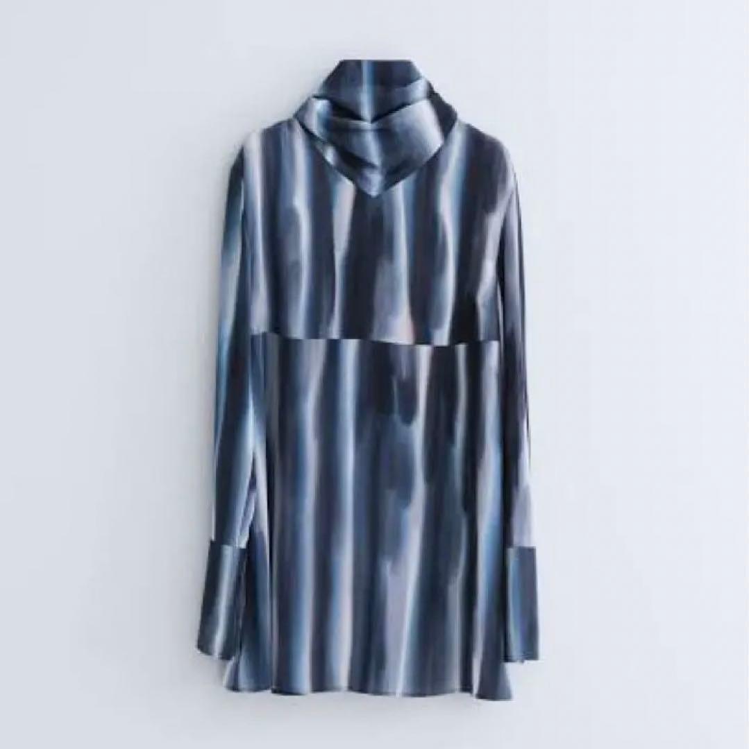fetico フェティコHAND PRINTED TIE-NECK BLOUSE