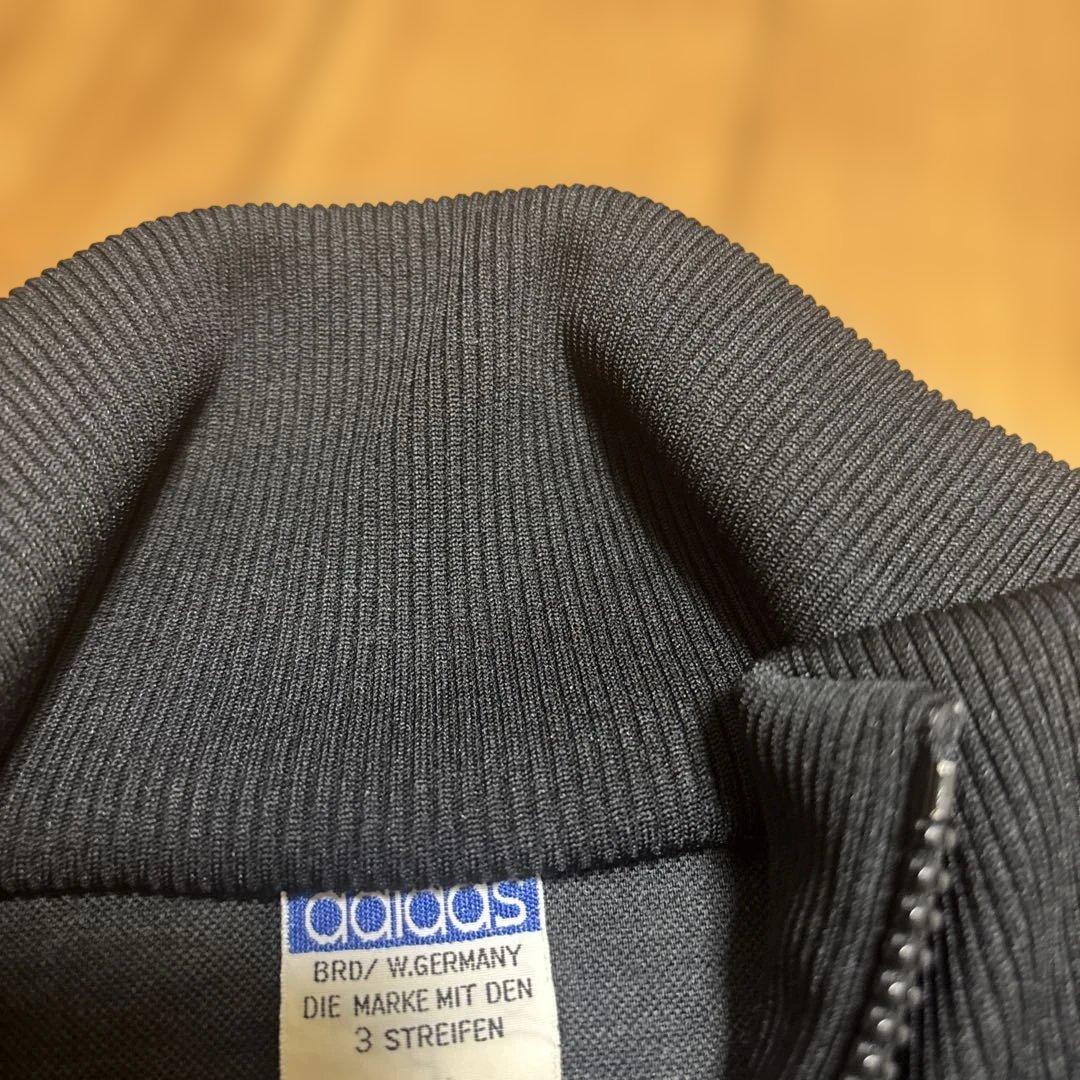 adidas ジャージ上下セット 黒　西ドイツ　デサント