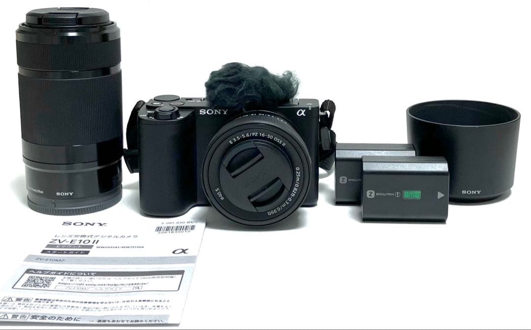 SONY α ミラーレス一眼 ZV-E10 Ⅱ レンズ2本、バッテリー2個付き！