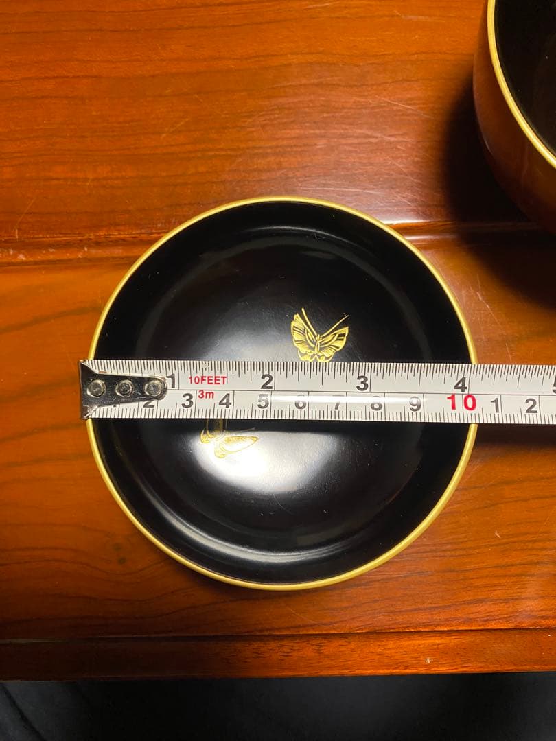 (休日限定価格)輪島塗　漆器 椀 10個セット 黒赤 金色装飾