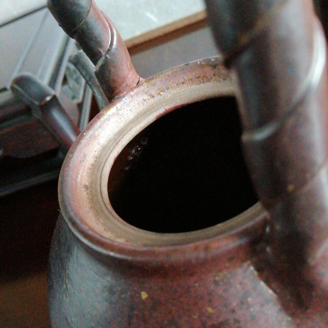 丹波焼　土瓶花入　30cm