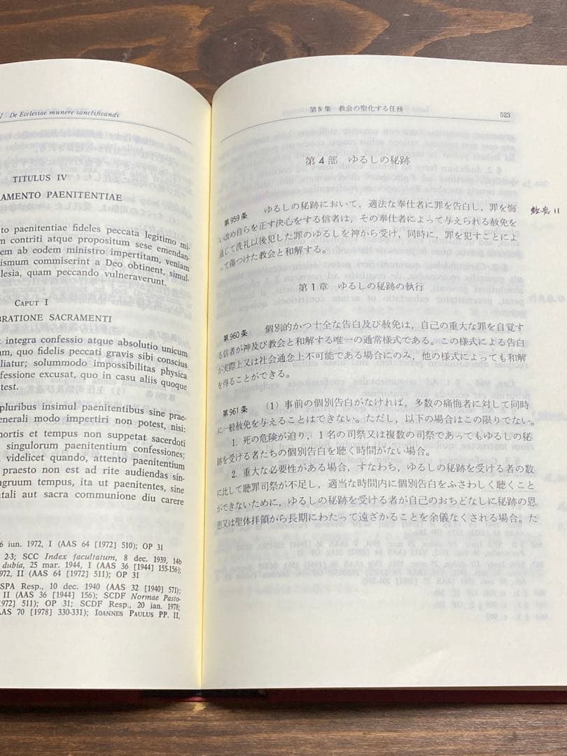 カトリック新教会法典 羅和対訳