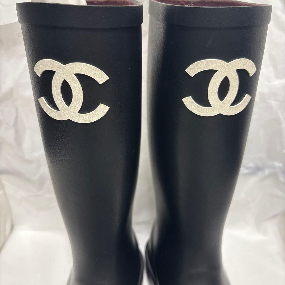 【新品未使用】CHANEL シャネル　レインブーツ　38 ジェニー着用