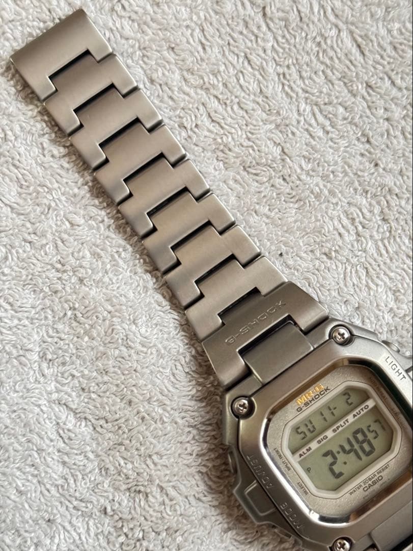【極美品】カシオMRG-110T初代フルメタルGショック角形チタン