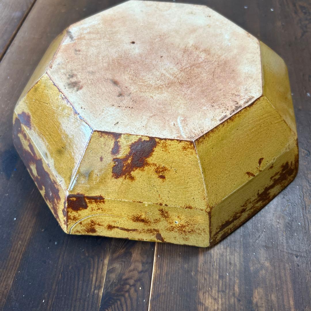 作家　陶芸作家　八角鉢　9寸　サラダ鉢　大鉢