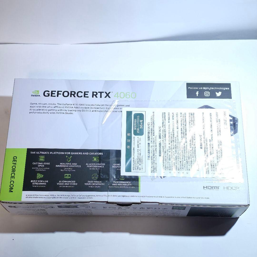 グラフィックボード・グラボ・ビデオカード PNY GeForce RTX 4060